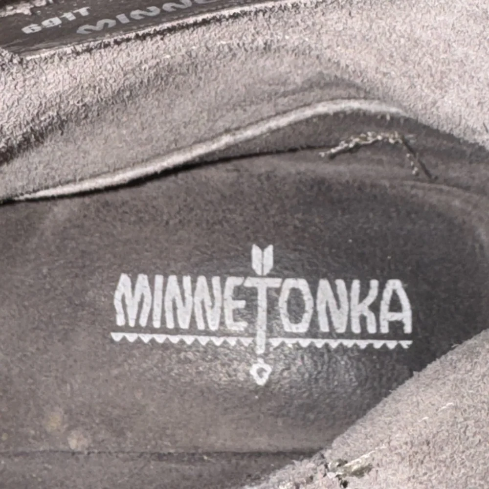 Minnetonka Suede Fringe Ankle Boots Boho Western Women’s 7.5